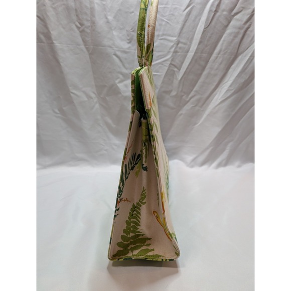 Margaret Smith 1960's Cloth Fabric Purse/Handbag Ferns & Butterflies - Picture 4 of 10